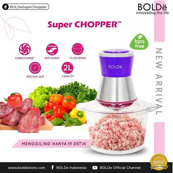 Bolde Super Chopper Stainless Casing - Violet